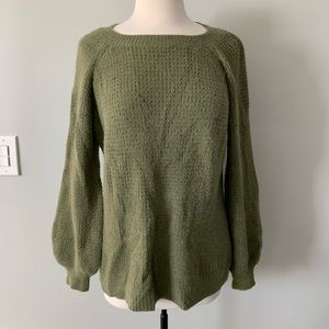 NWOT Staccato Green Balloon Sleeve Sweater